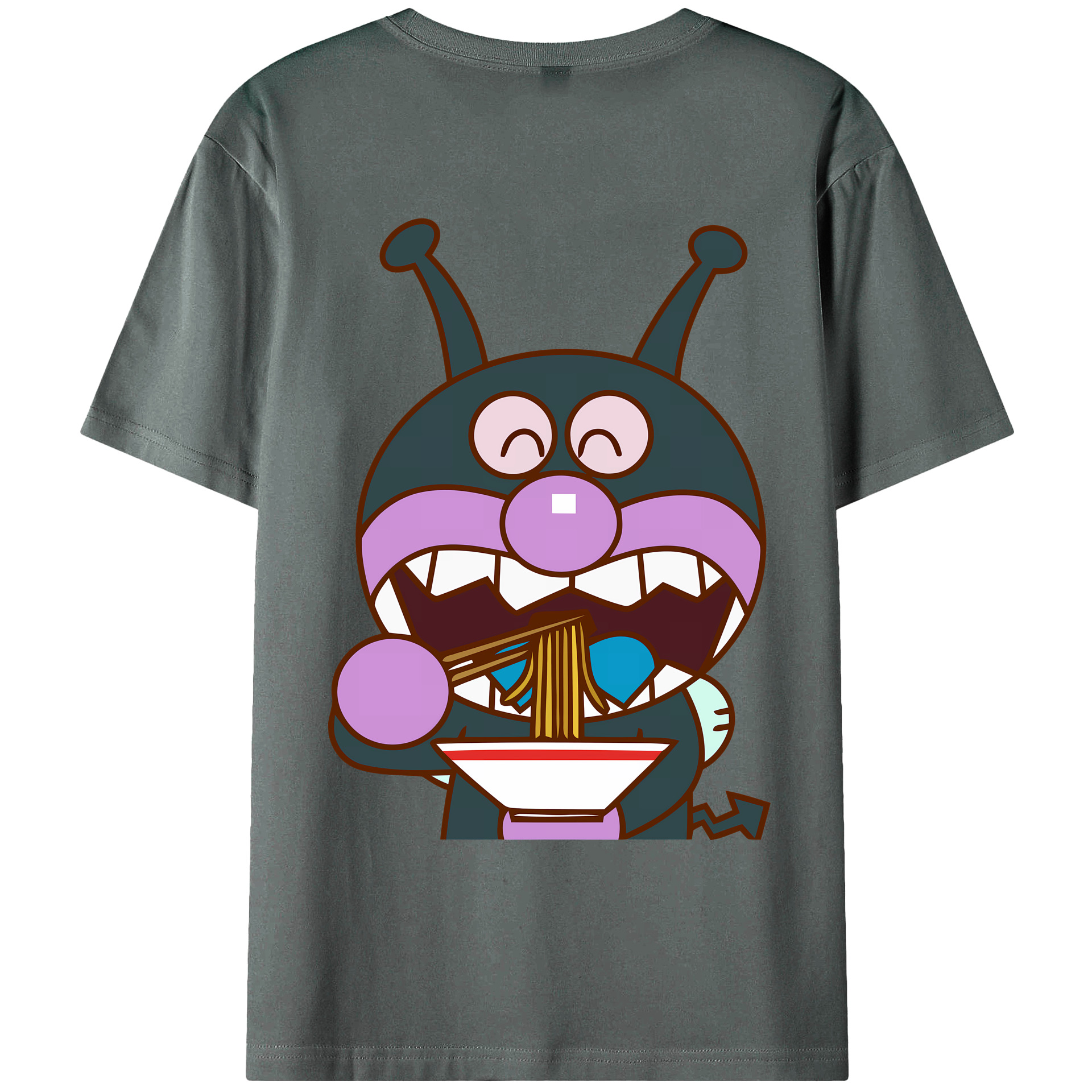 （画像用） アンパンマン Anpanman 綿100％ メンズ半袖Tシャツ（バックプリント） 通気性